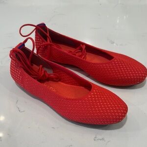 Rothy's Red Flats Vibrant Slip-On Loafers